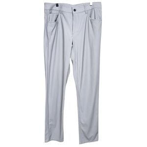 johnnie-O Cross Country Performance 1450 Quarry Grey Golf Pants Mens Size 34x34